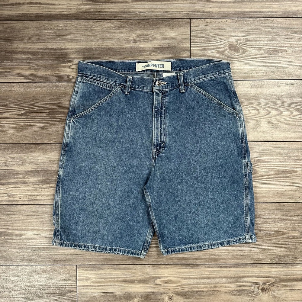Y2K Gap Denim Carpenter Shorts in Blue